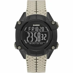 Homme Guess Montres^Montre Chronographe Homme Rex en Silicone beige