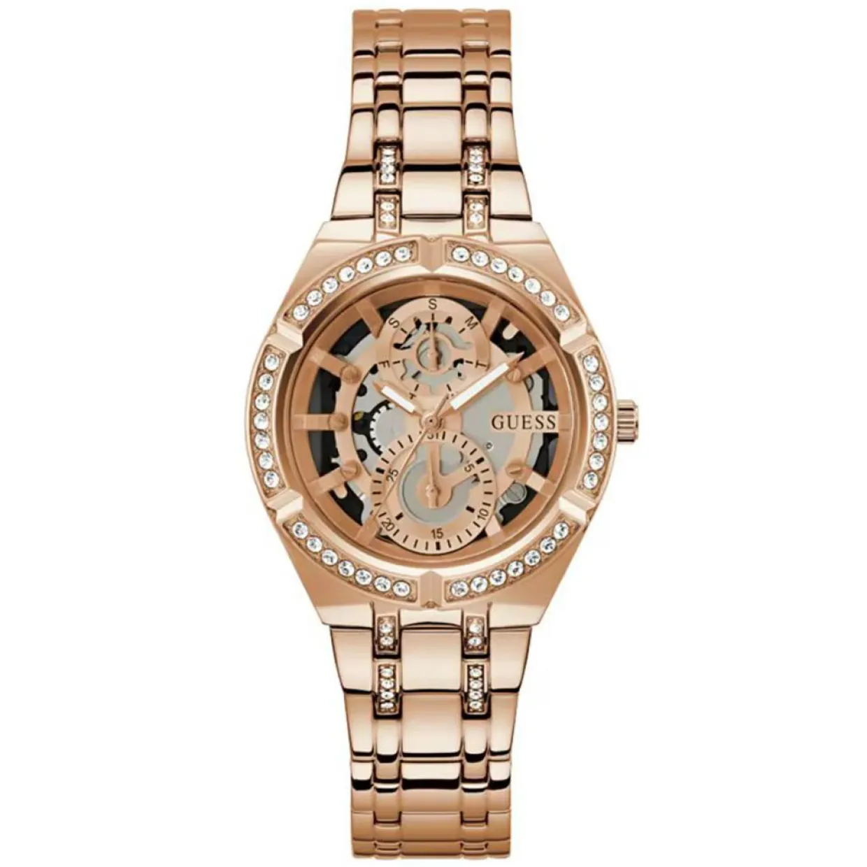 Femme Guess Montres^Montre Femme Allara en Acier rose doré