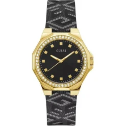 Montre Femme Avril en Cuir noire-Guess Clearance