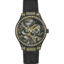 Montre Femme Baroque en Tissu noire-Guess Outlet
