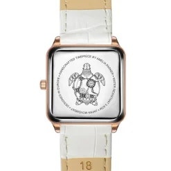 Montre Femme Bay en Cuir blanche-Amelia Parker