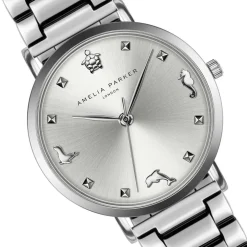 Montre Femme Charm en Acier argentée-Amelia Parker Sale