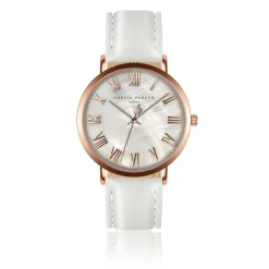 Montre Femme Classique en Cuir blanche-Amelia Parker Discount