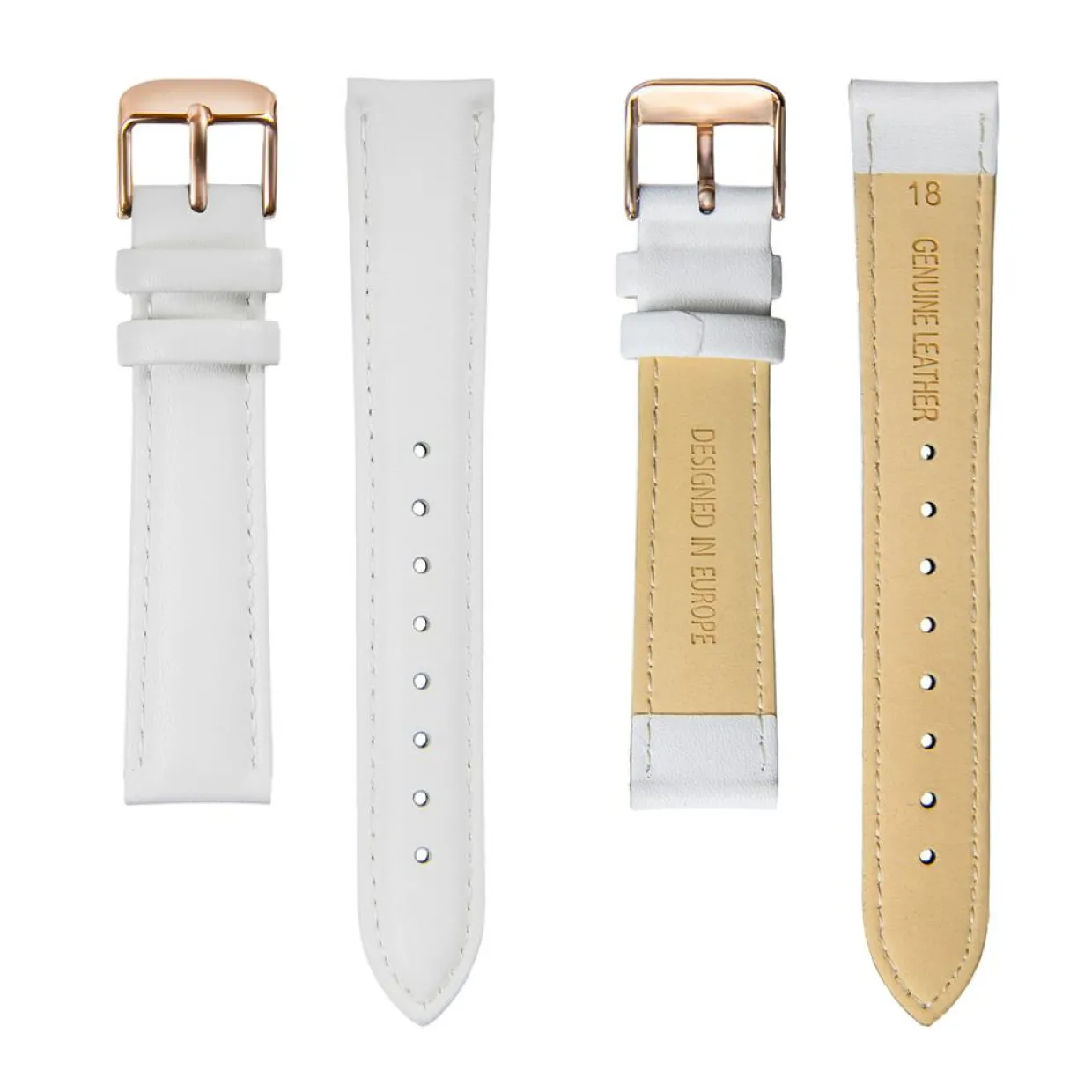 Montre Femme Classique en Cuir blanche-Amelia Parker Discount