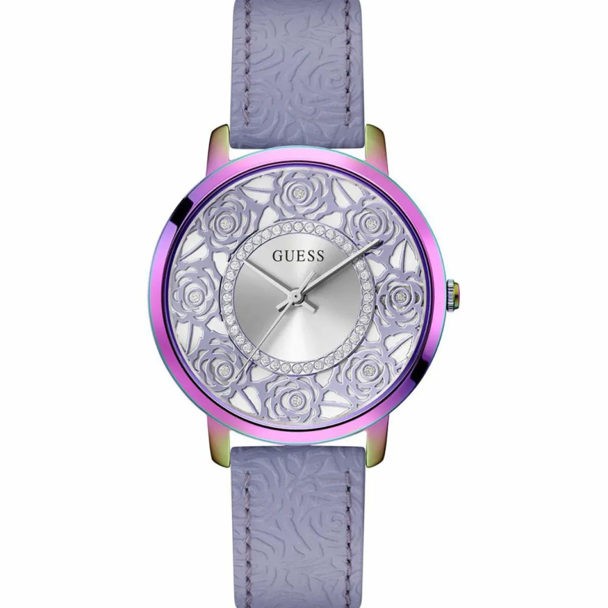 Montre Femme Dahlia en Cuir violette-Guess Outlet