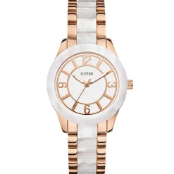 Femme Guess Montres^Montre Femme en Acier & Polycarbonate rose doré/nacré