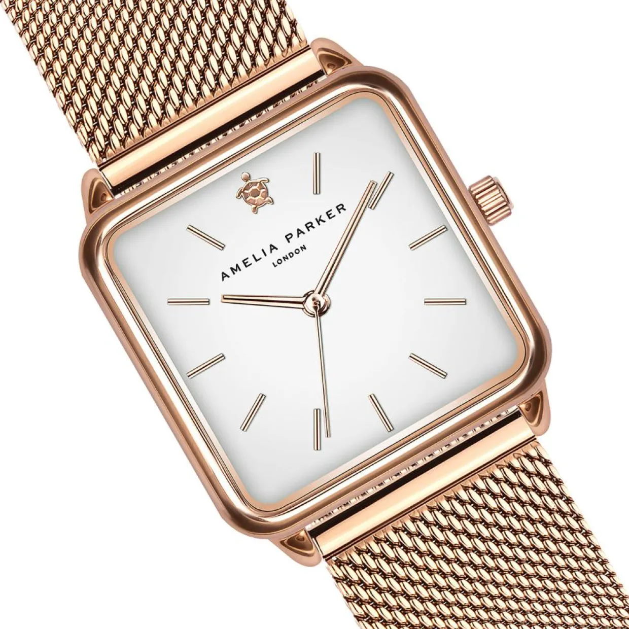 Femme Amelia Parker Montres^Montre Femme en Acier Bay rose doré
