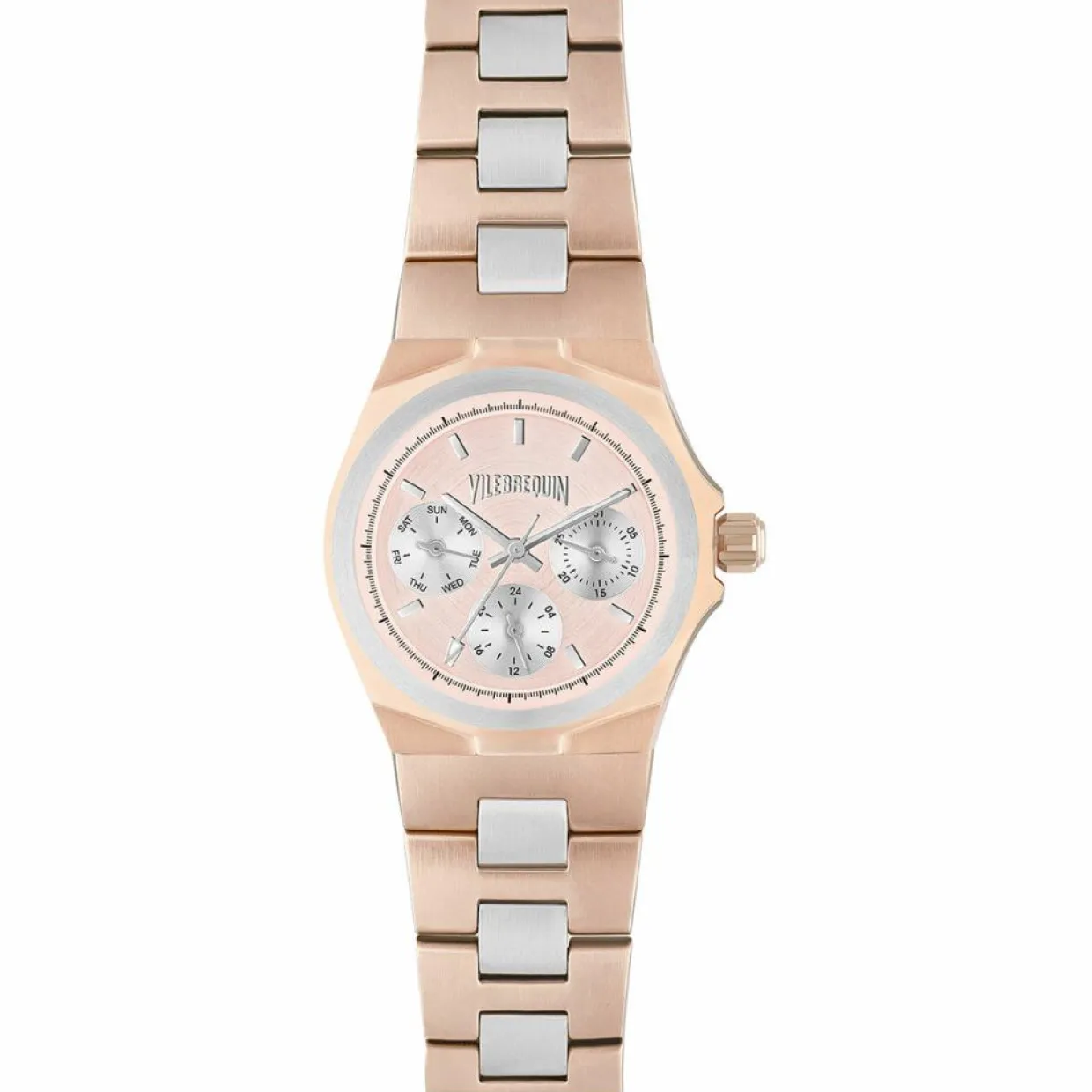 Montre Femme en Acier Chronographe rose doré-Vilebrequin Discount