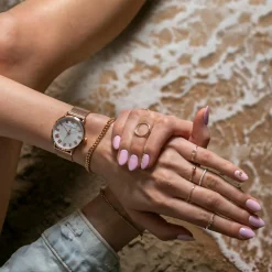 Femme Amelia Parker Montres^Montre Femme en Acier Classique rose doré
