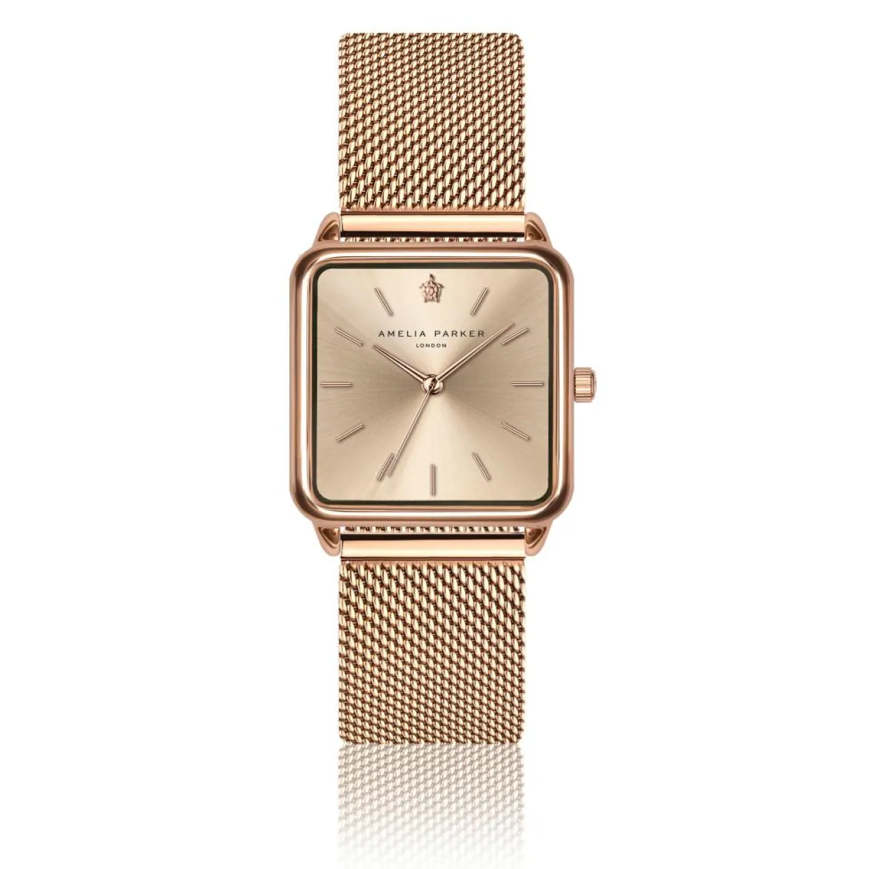 Femme Amelia Parker Montres^Montre Femme en Acier Gold Plaza rose doré