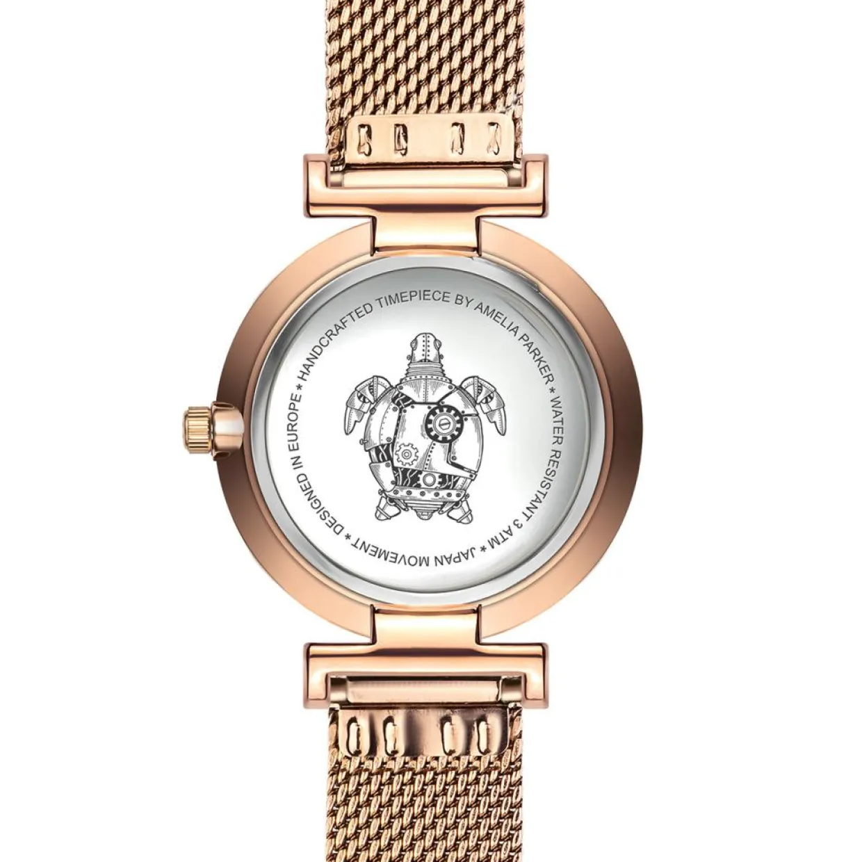 Femme Amelia Parker Montres^Montre Femme en Acier Gold Shore rose doré