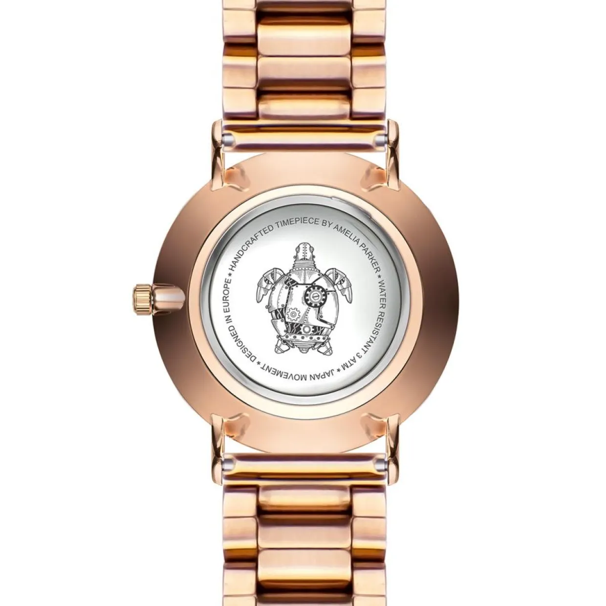 Femme Amelia Parker Montres^Montre Femme en Acier Grand rose doré
