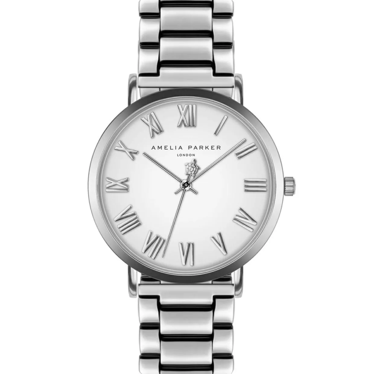 Femme Amelia Parker Montres^Montre Femme en Acier Grand argentée