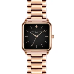 Femme Amelia Parker Montres^Montre Femme en Acier Night Plaza rose doré