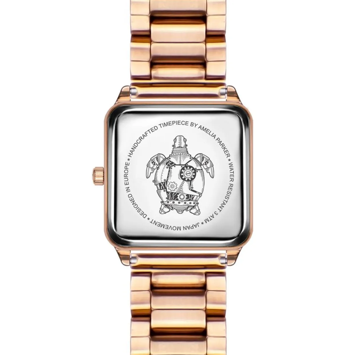 Femme Amelia Parker Montres^Montre Femme en Acier Night Plaza rose doré