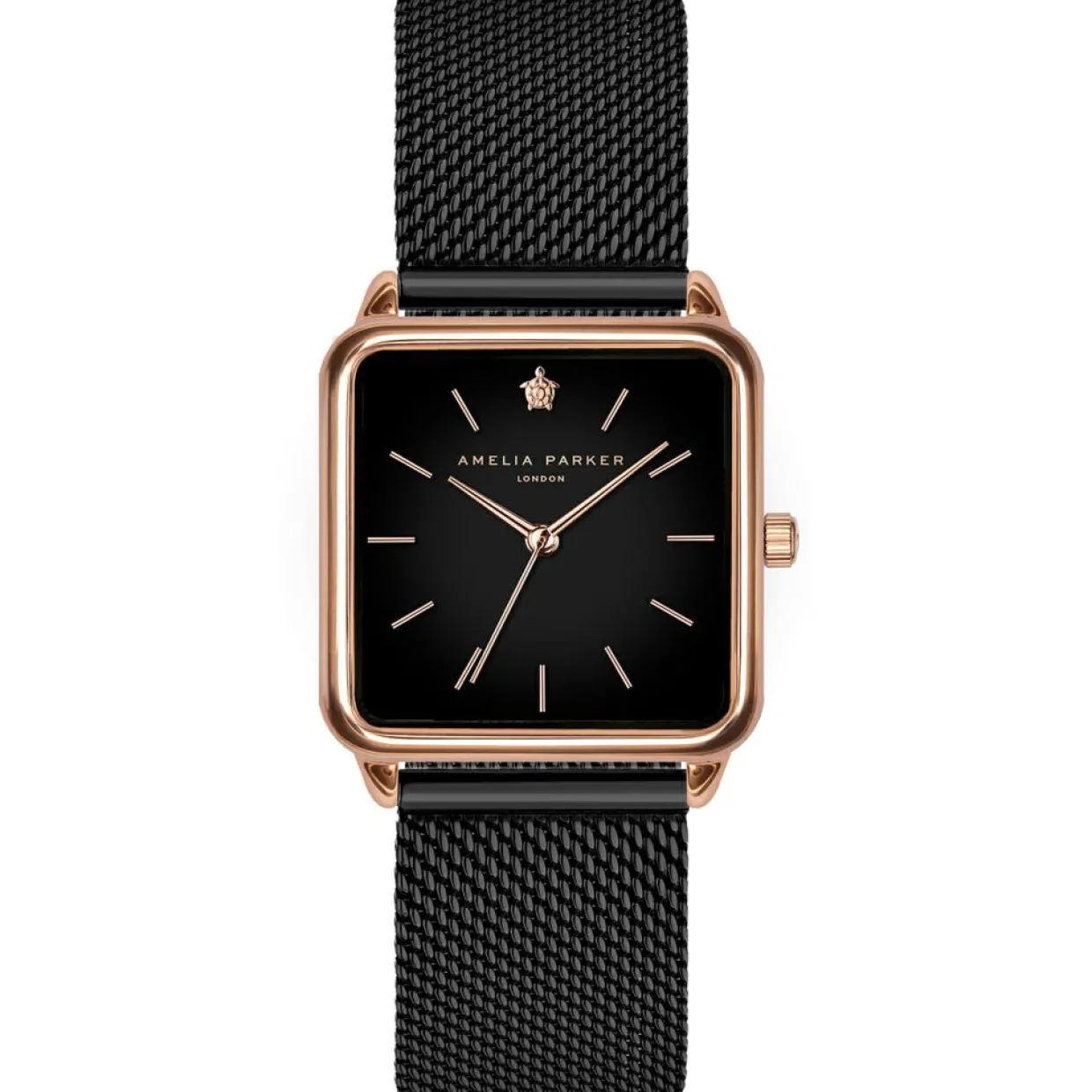 Femme Amelia Parker Montres^Montre Femme en Acier Night Plaza noire