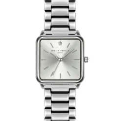 Femme Amelia Parker Montres^Montre Femme en Acier Plaza argentée