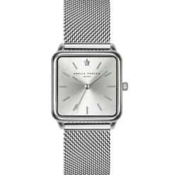 Femme Amelia Parker Montres^Montre Femme en Acier Plaza argentée