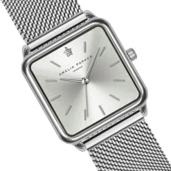 Femme Amelia Parker Montres^Montre Femme en Acier Plaza argentée