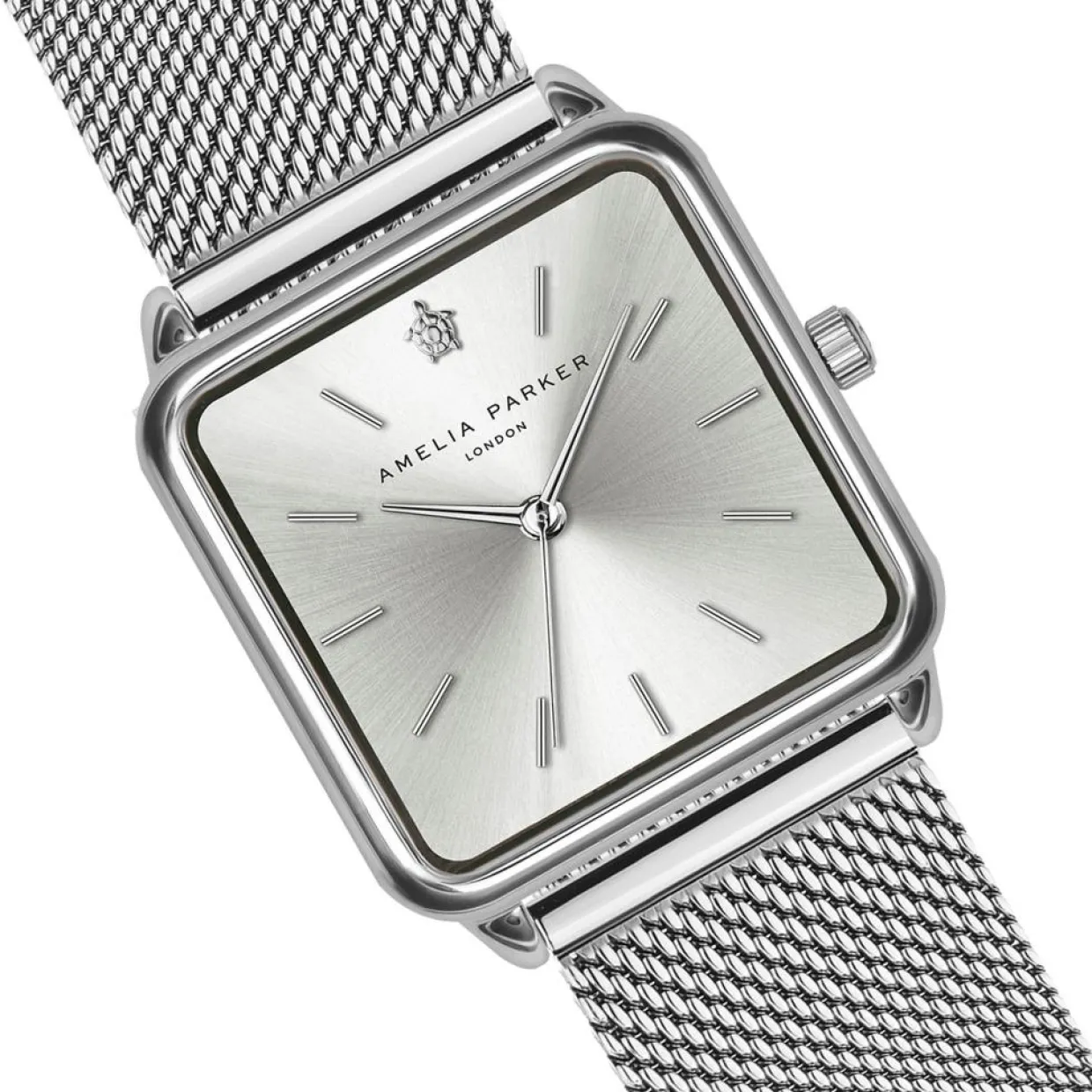 Femme Amelia Parker Montres^Montre Femme en Acier Plaza argentée