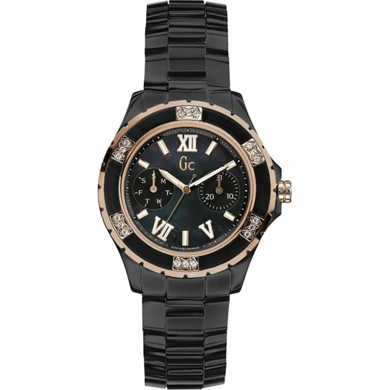 Montre Femme en Céramique noire-Guess Collection Discount