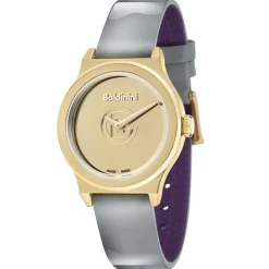 Montre Femme en Cuir Gibi grise-Baldinini New
