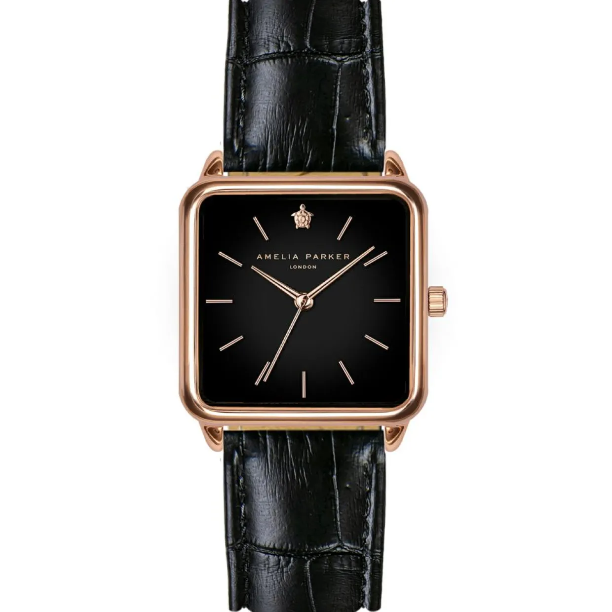Montre Femme en Cuir Night Plaza noire-Amelia Parker Online