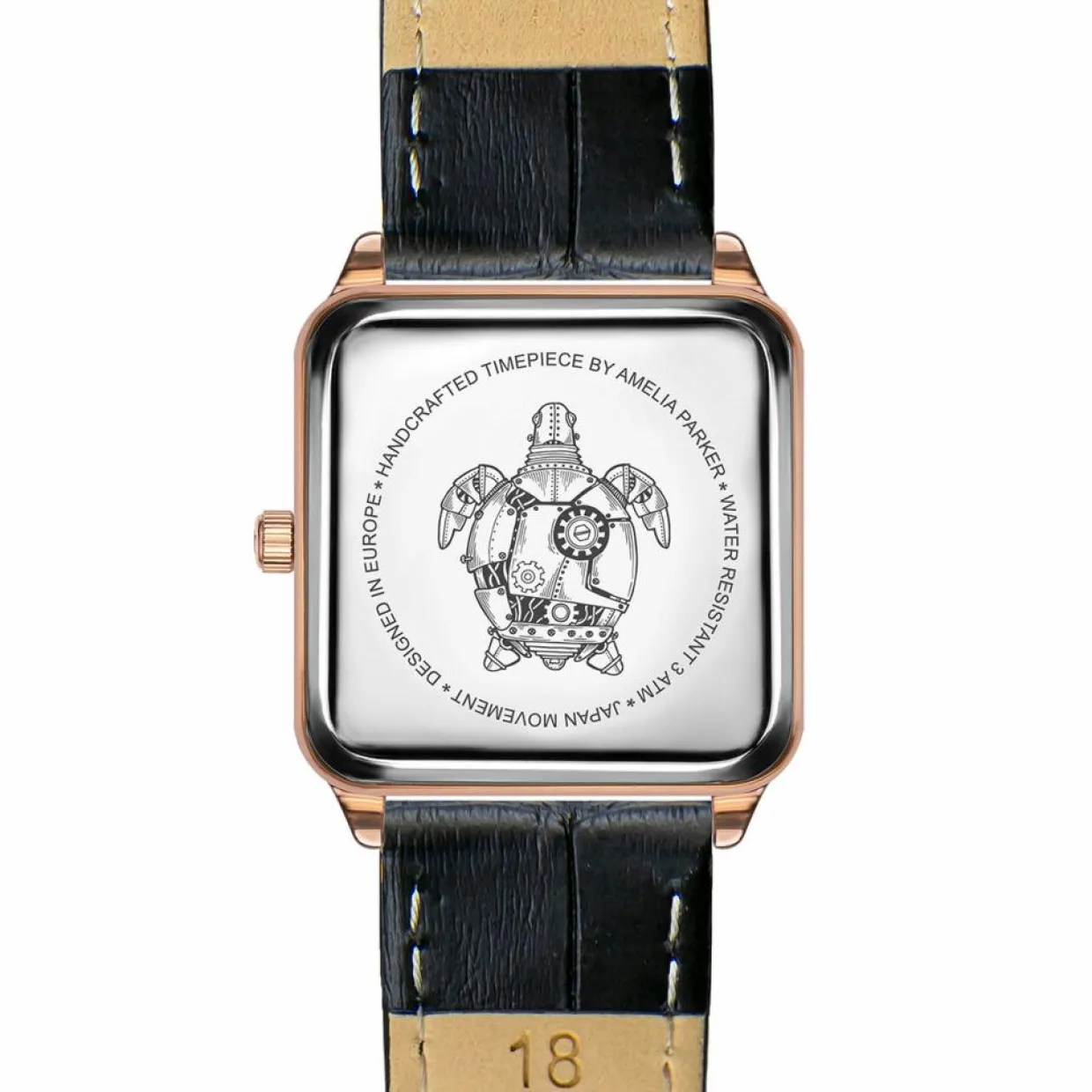 Montre Femme en Cuir Night Plaza noire-Amelia Parker Online
