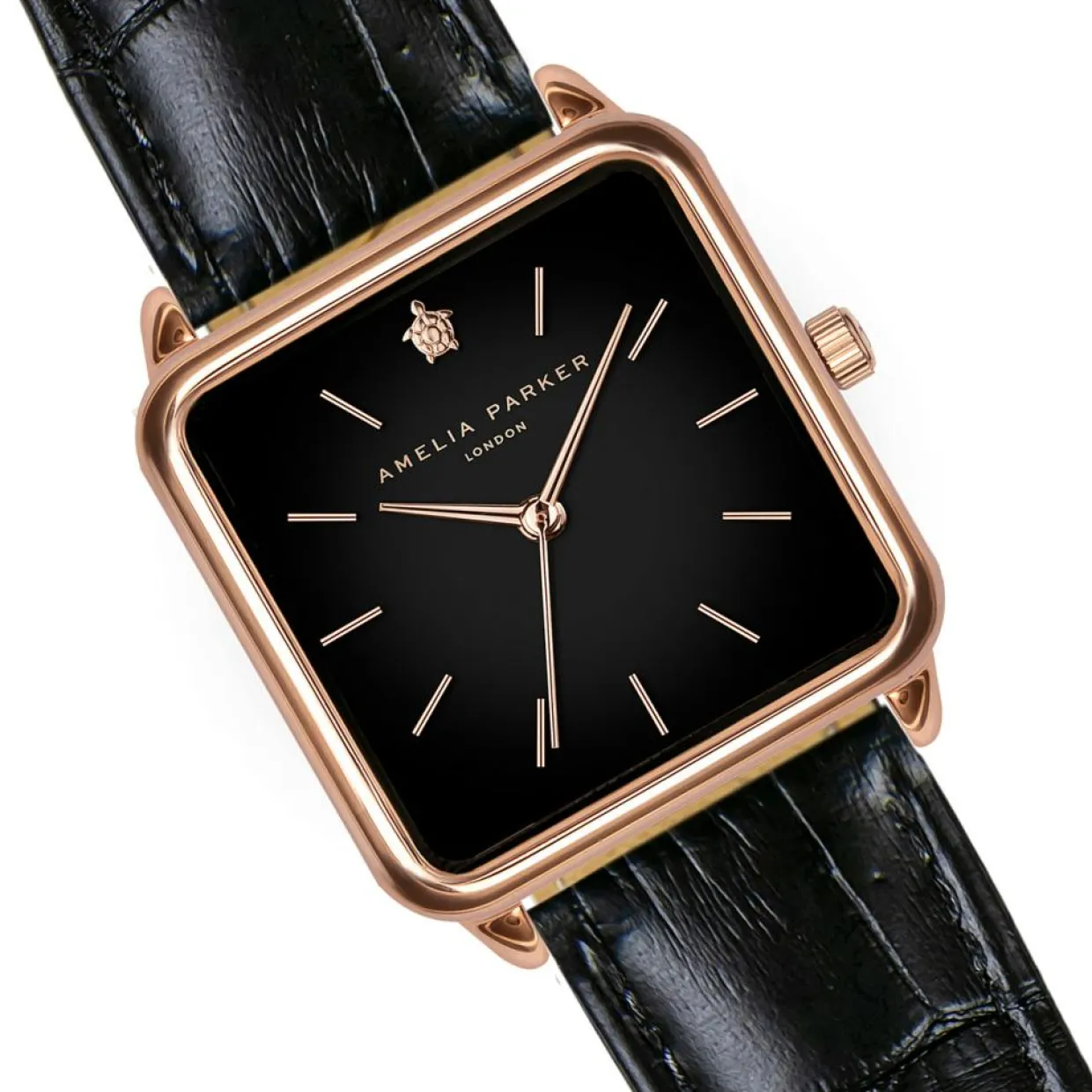 Montre Femme en Cuir Night Plaza noire-Amelia Parker Online