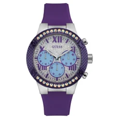 Montre Femme en Silicone violette-Guess Best