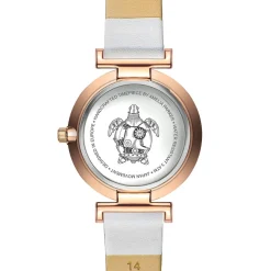 Montre Femme Gold Shore en Cuir blanche-Amelia Parker Discount