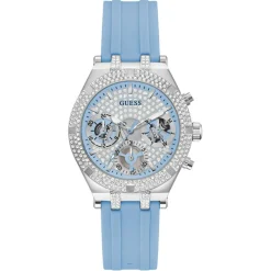 Montre Femme Heiress en Silicone bleue-Guess Best