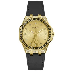 Montre Femme Insignia en Cuir noire-Guess Sale