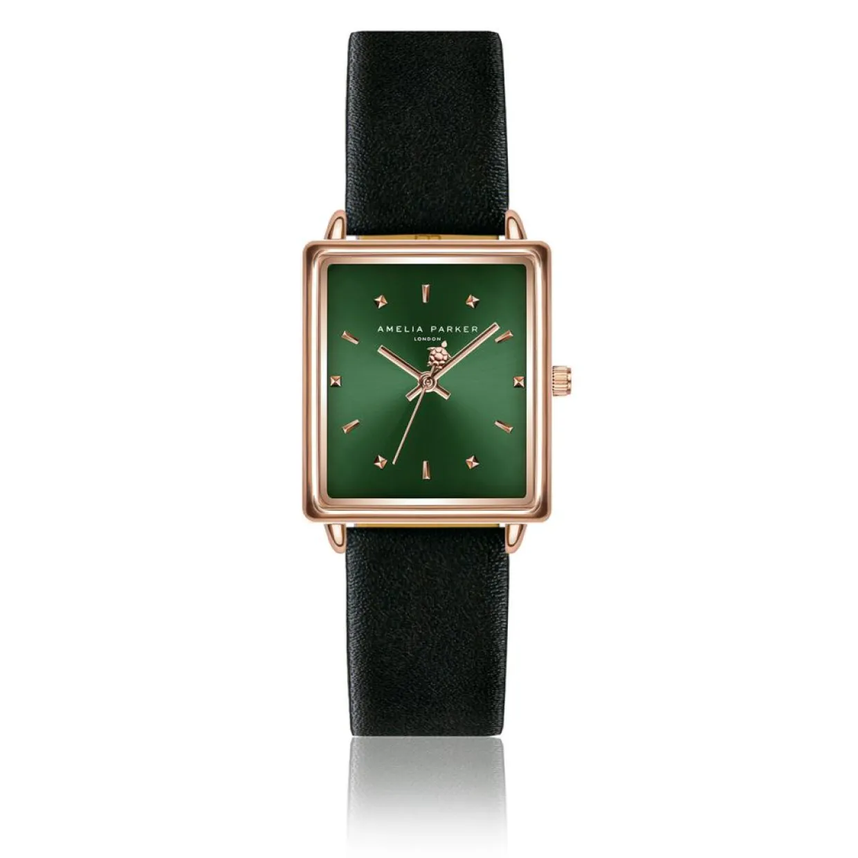 Femme Amelia Parker Montres^Montre Femme Joyful Journey en Cuir noire