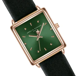 Femme Amelia Parker Montres^Montre Femme Joyful Journey en Cuir noire