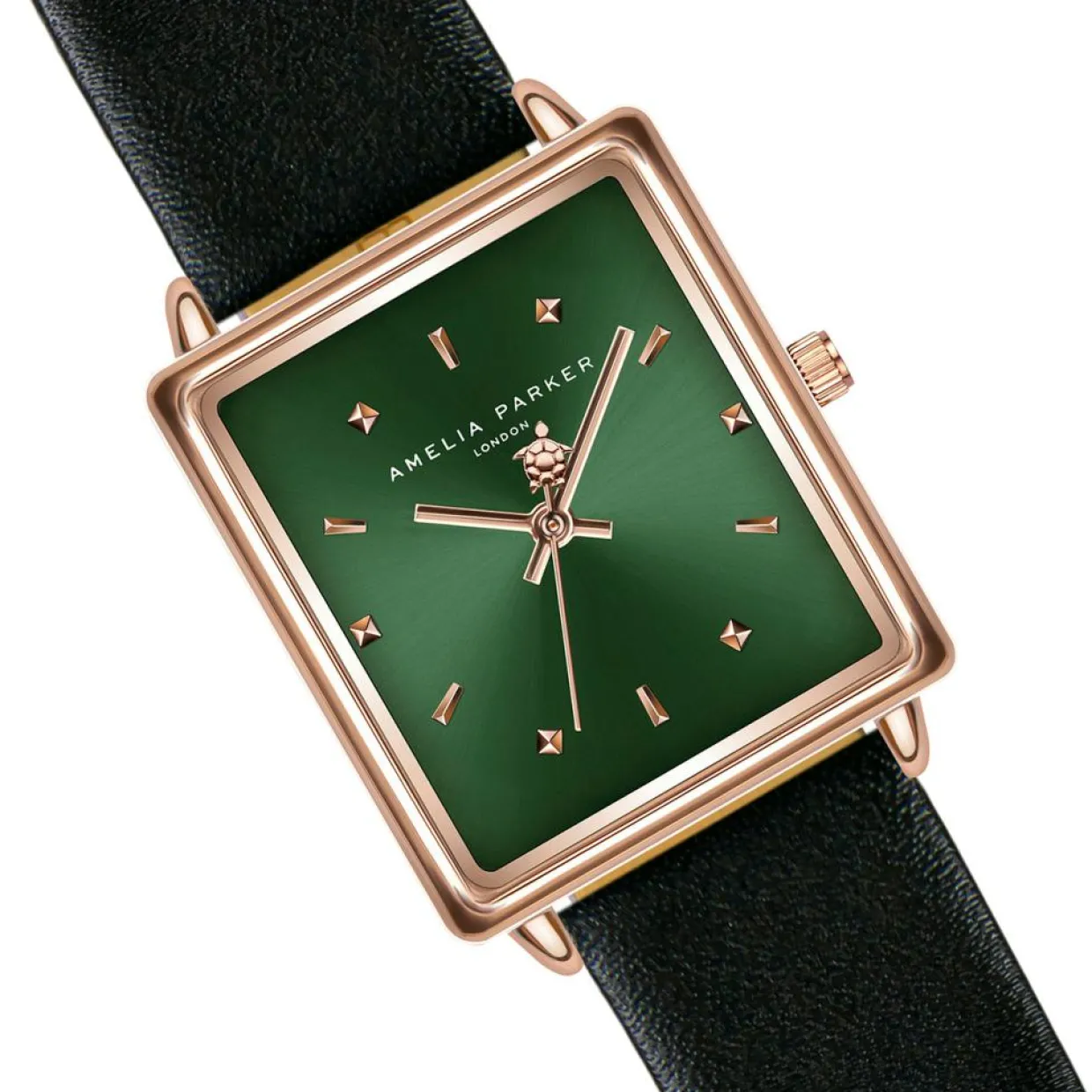 Femme Amelia Parker Montres^Montre Femme Joyful Journey en Cuir noire
