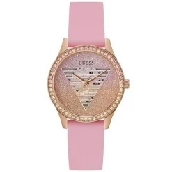 Montre Femme Lady Idol en Silicone rose-Guess Discount