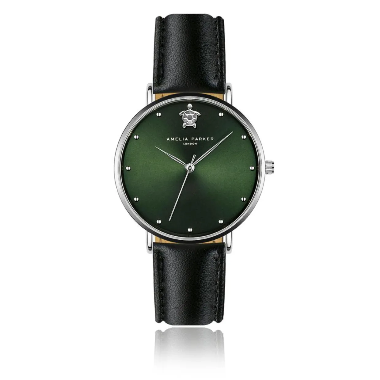 Montre Femme Maya Bay en Cuir noire-Amelia Parker New