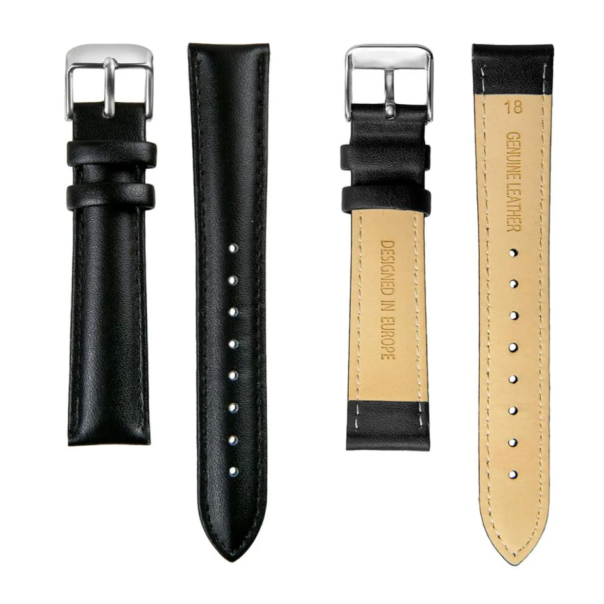 Montre Femme Maya Bay en Cuir noire-Amelia Parker New