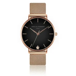 Montre Femme Midnight Moon en Acier rose doré-Amelia Parker Sale
