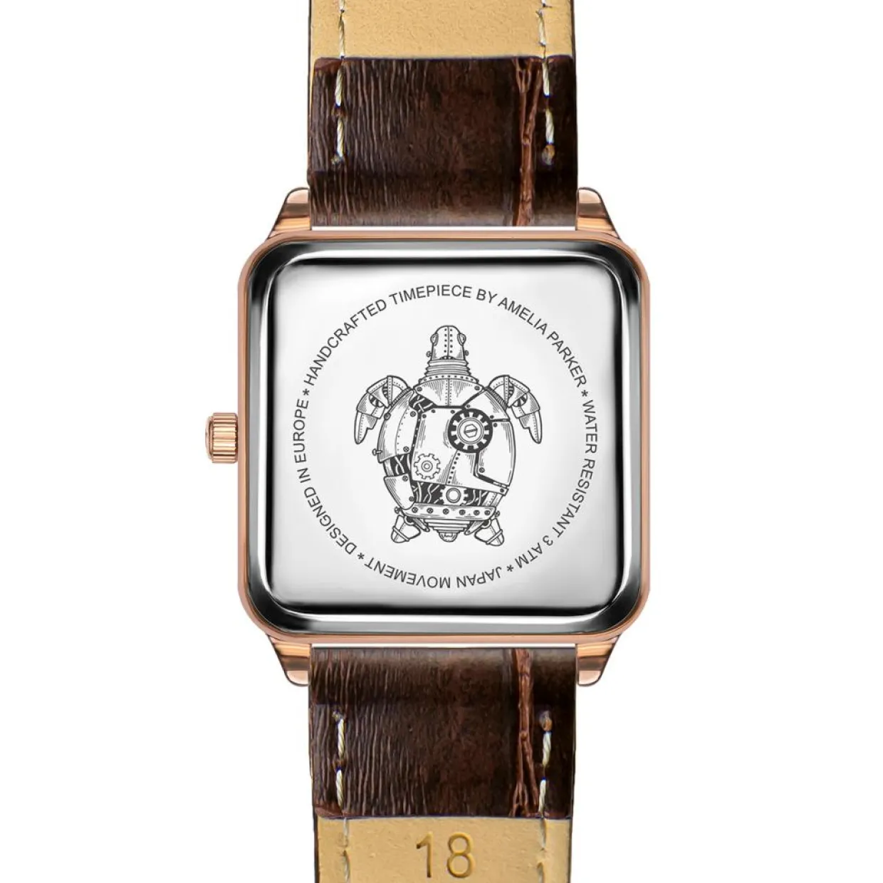 Femme Amelia Parker Montres^Montre Femme Night Plaza en Cuir marron
