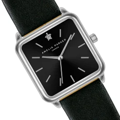 Montre Femme Night Voyage en Cuir noire-Amelia Parker Discount