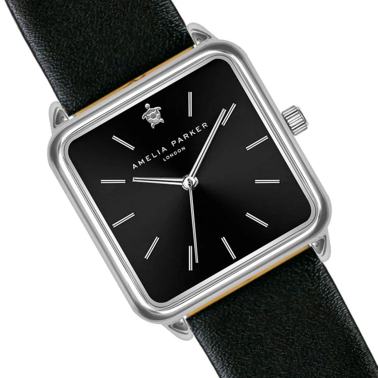 Montre Femme Night Voyage en Cuir noire-Amelia Parker Discount