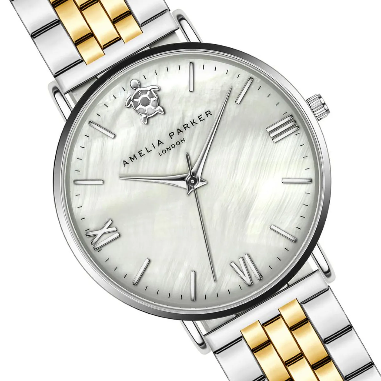 Montre Femme Oyster en Acier doré/argenté-Amelia Parker Clearance