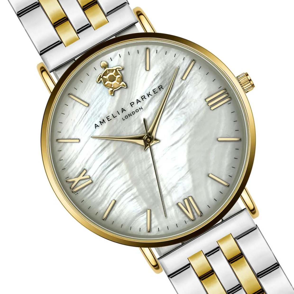 Montre Femme Pearl of the Sea en Acier doré/argenté-Amelia Parker Hot