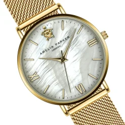 Montre Femme Pearl of the Sea en Acier dorée-Amelia Parker