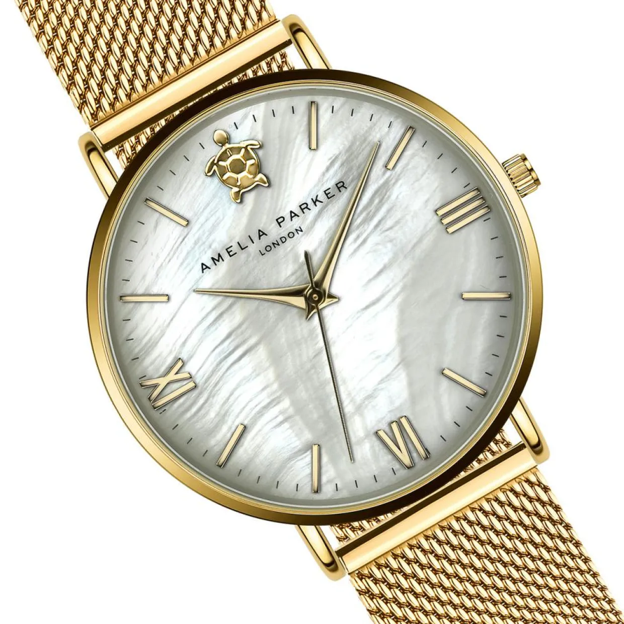 Montre Femme Pearl of the Sea en Acier dorée-Amelia Parker