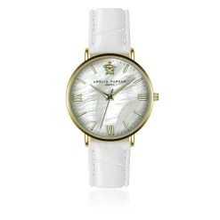 Montre Femme Pearl of the Sea en Cuir blanche-Amelia Parker Discount
