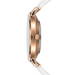 Montre Femme Petite Classique en Cuir blanche-Amelia Parker New