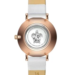 Montre Femme Petite Classique en Cuir blanche-Amelia Parker New